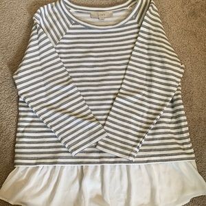 Loft striped blouse